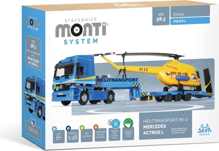 SEVA Monti System Helitransport MI-2 Mercedes Actros L ehituskomplekt