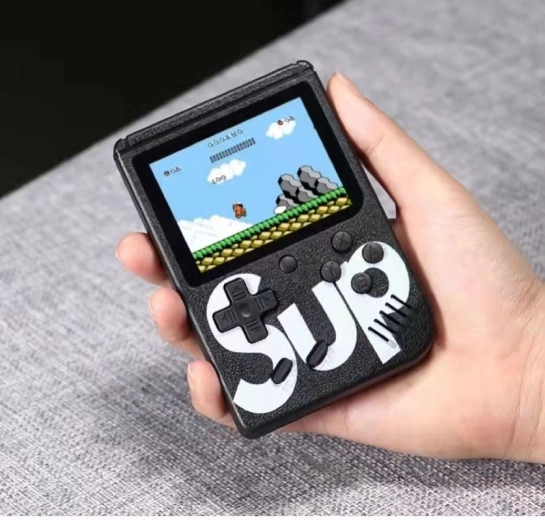 Portable SUP Game Console with 400 Games – Black
