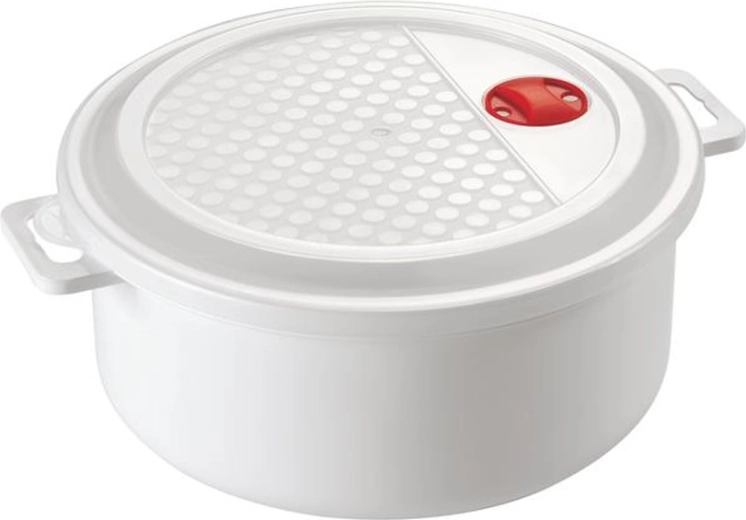 3 l plastkarp mikrolaineahju jaoks koos kaanega Heidrun