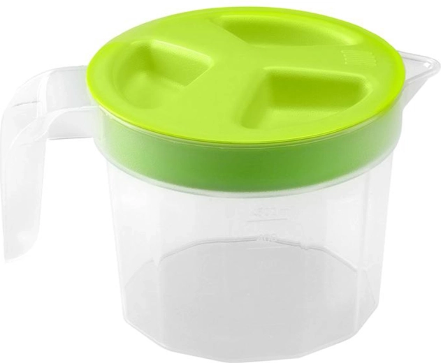 Plastist mõõtetops kaanega 0,5 l