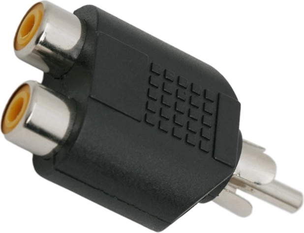 RCA Y-adapter, 2× RCA pesa RCA pistikule