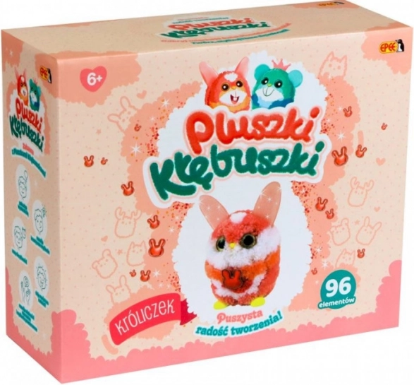 Küülikukujuline pehmete mänguasjade loovkomplekt, 96 tükki