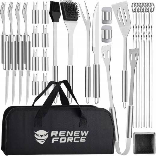 Renew Force grillimistööriistade komplekt 33-ühes ümbrises