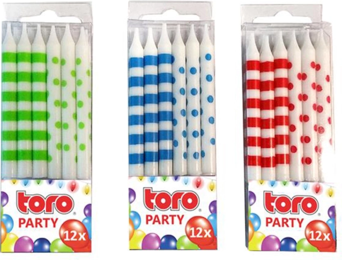 Tordiküünlad alusega TORO, 6 cm, 12 tk