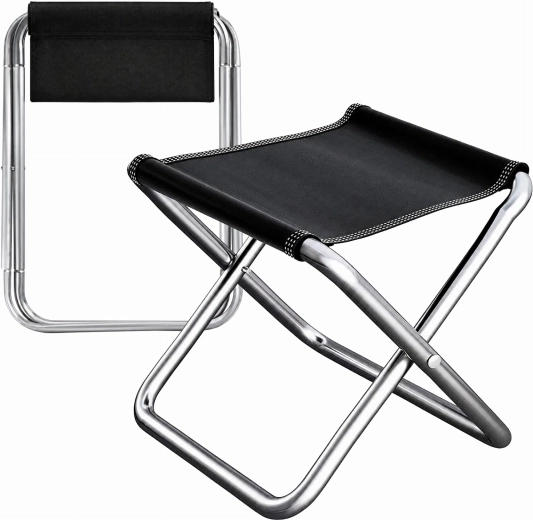 Foldable hiking stool for camping and fishing