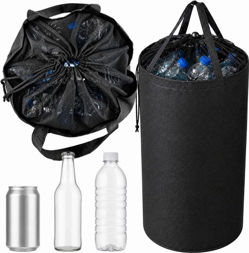 XXL bag for sorting returnable bottles and cans with handles, 90 l