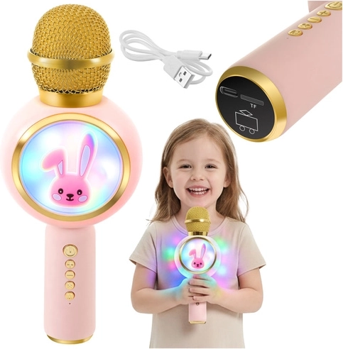 Children’s wireless karaoke microphone Izoxis bunny pink