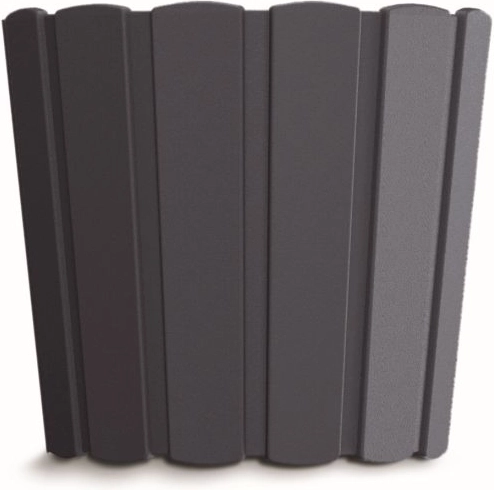 Plastist lillepott Boardee Basic 16,5 cm antratsiit