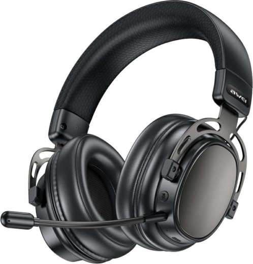 Juhtmevabad kõrvaklapid AWEI AT36 Bluetooth 5.4 mikrofoniga, mustad