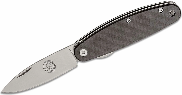 ESEE Churp Carbon taskunuga 6,8 cm, satiinviimistlusega tera, süsinikkiud