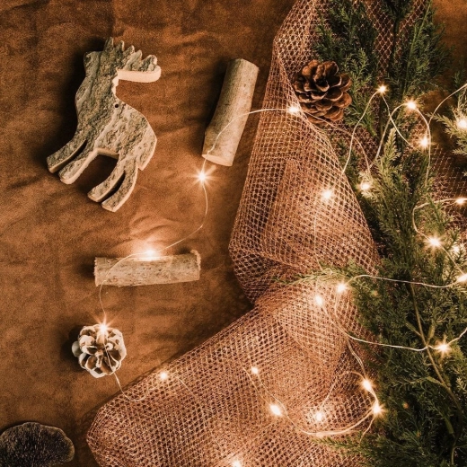 Warm white light for a festive ambiance