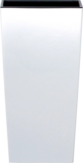 Lillepott URBI Square Matt sisuga 29,5 × 29,5 × 55 cm valge