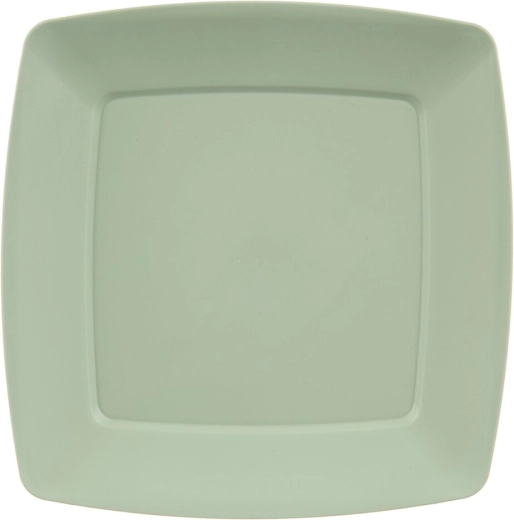 Madal plastikust taldrik Sandy roheline 23,5 × 23,5 cm