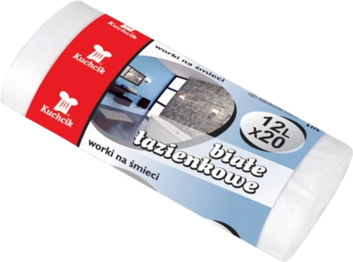 Prügikotid 12 l Kuchcik valged HDPE