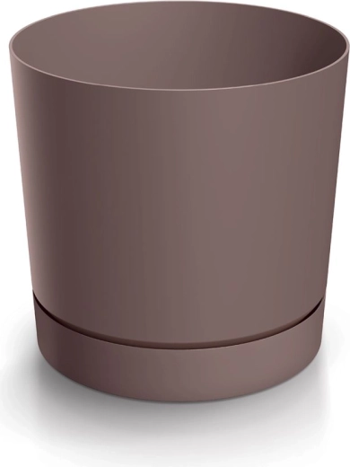 Lillepott alustaldrikuga TUBO P 39 cm marsala