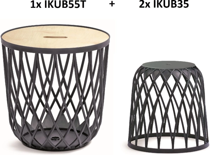 Universaalkorvide komplekt Uniqubo 2+1, antratsiit