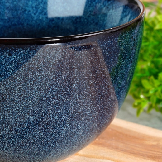 Durable stoneware with striking blue glaze