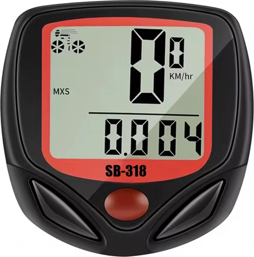 Selge LCD-ekraan kiiruse ja aja kuvamisega