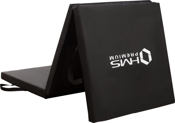 Kokkupandav fitnessmatt HMS Premium must 5 cm