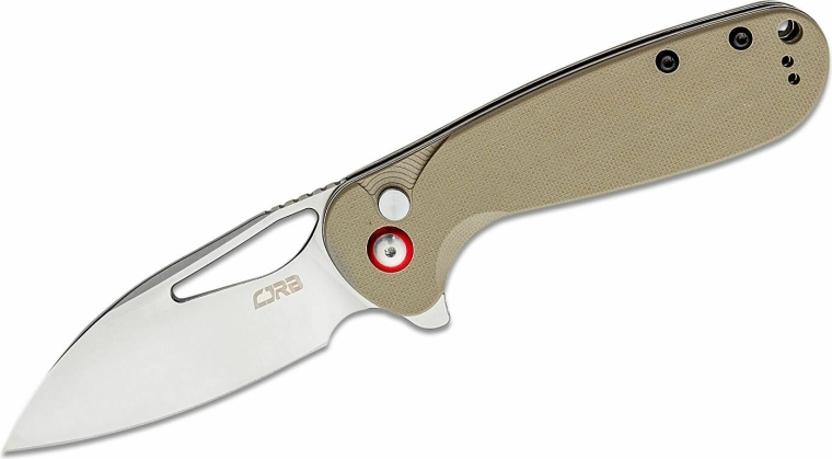 CJRB Lago kokkupandav taskunuga Sand Polished, kõrbepunakaspruun G10 – 1 tk