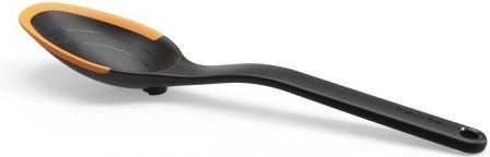 Silikoonist köögilusikas 29 cm, must-oranž