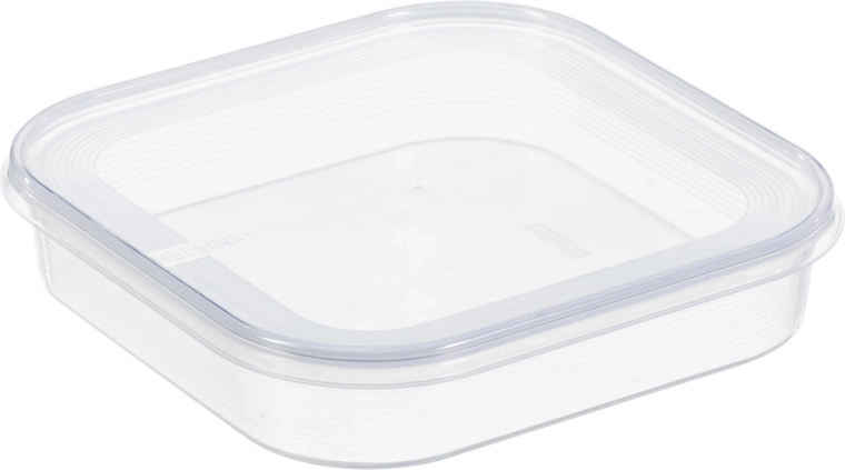 HELSINKI square container 0.9 l plastic