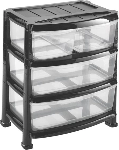 Plastist riiul 4 sahtliga Heidrun Professional 55 × 40 × 60,5 cm