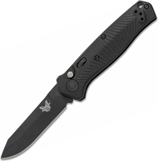 Benchmade Mediator automaatne taktikaline kokkupandav nuga, täismust, 8,4 cm, G10