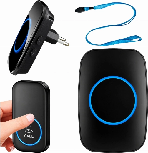 Wireless waterproof doorbell for doors and gate with a 300 m range