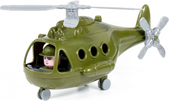 Sõjaline plastmassist helikopter lastele 3+