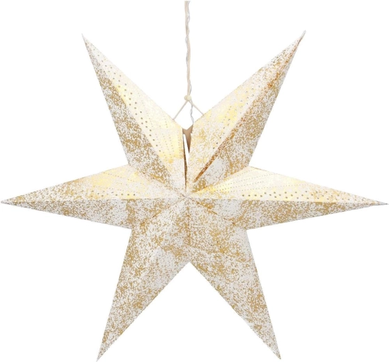 Retlux Christmas Illuminated Star with 10 LEDs, Gold