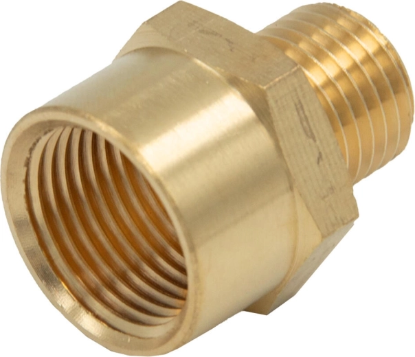 Reduktor väliskeermega 1/4" × sisekeermega 3/8" ventilatsioonisüsteemidele
