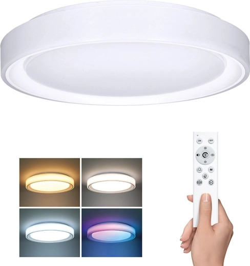 Solight LED-lae- ja seinavalgusti Floco kaugjuhtimispuldiga