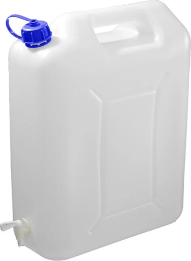 Plastist kanister kraaniga 20 l toiduainetele ja veele