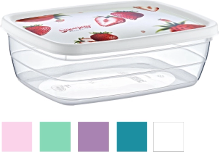 Ristkülikukujuline säilituskarp Deco Trend 1,2 l