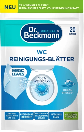 Dr. Beckmann WC puhastuslapid Ocean Breeze, 20 tk