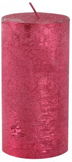 Rustikaalne küünal Provence punane 12 cm