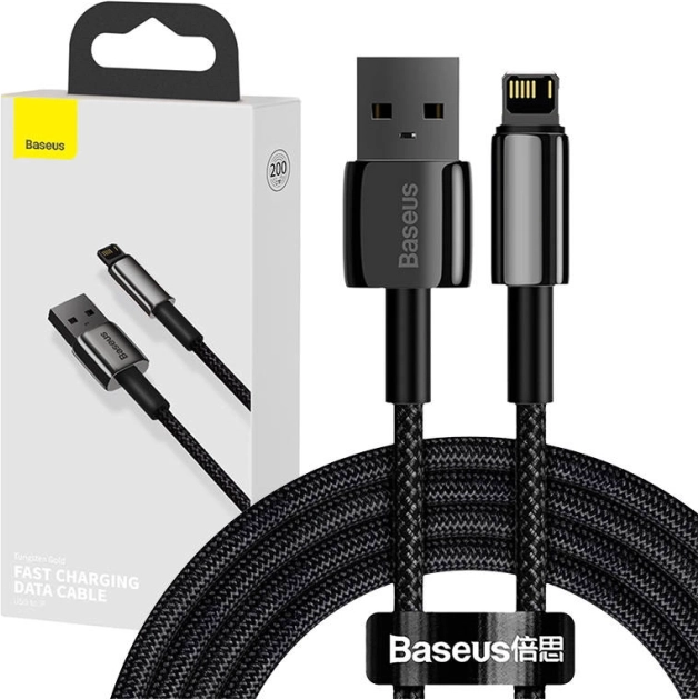 Baseus Tungsten Gold kaabel USB – Lightning 2,4 A 2 m – must