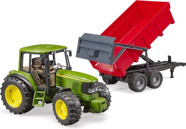 Bruder John Deere traktor kallutatava haagisega 1:16