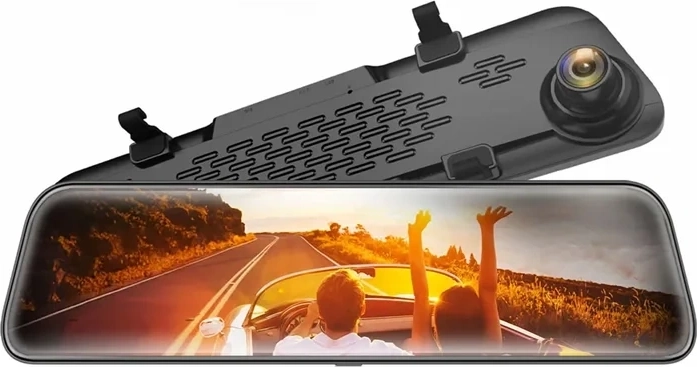 Tahavaatepeeglisse integreeritud pardakaamera WOLFBOX G840S 4K koos GPS-i ja 32 GB kaardiga