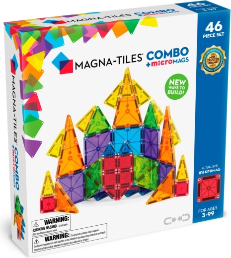 Magnetiline ehituskomplekt Magna-Tiles combo 46 osaga