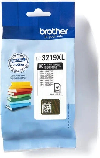 Must tindikassett Brother LC3219XL mudelitele MFC-J5330DW/J5730DW/J5930DW/J6530DW/J6930DW