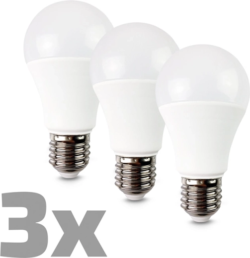 Solighti LED-pirn E27 10 W 3000 K 900 lm (pakendis 3 tk)