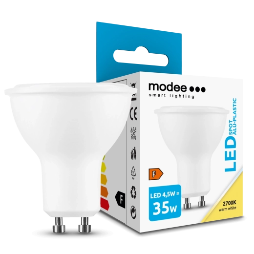 LED-lamp GU10 4,5 W 400 lm soe valge
