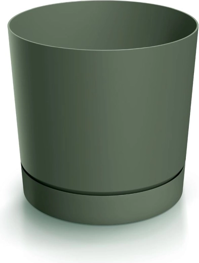 Lillepott alustaldrikuga TUBO P 10,8 cm tumeroheline