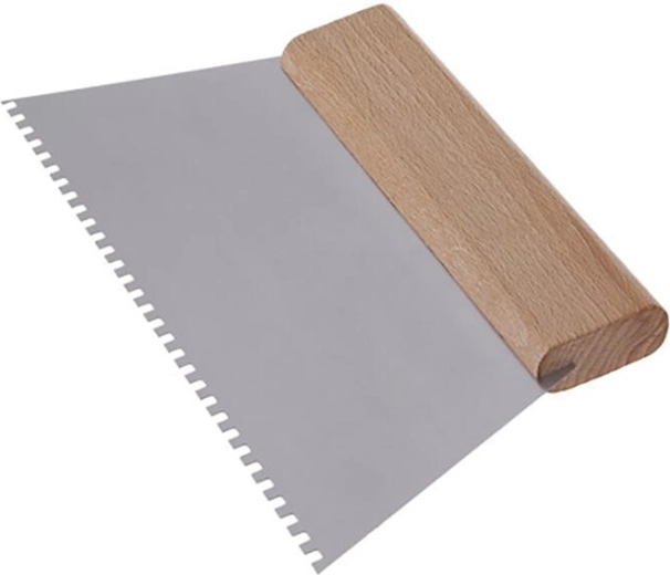 Steel Notched Trowel 250 mm with 4 Teeth