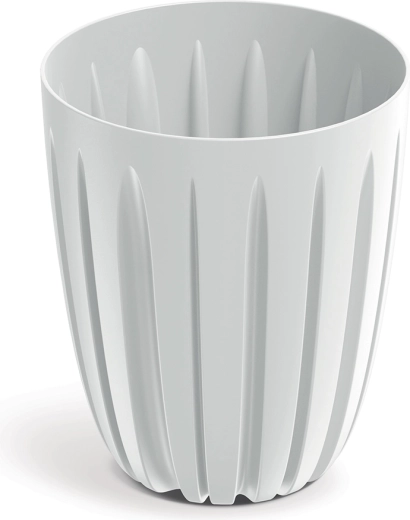 valge plastist lillepott WARIO 13,7 cm sisepotiga