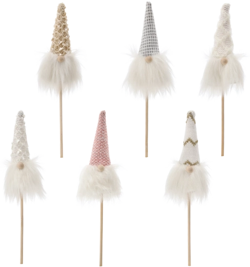 Jõulupäkapikk pulgal lillepotti 24 cm