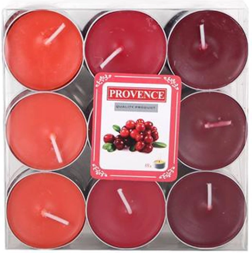 Teeküünlad Provence jõhvikalõhnaga 18 tk