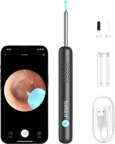 Bebird R1 kaameraga otoskoop, must